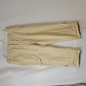 Jones New York Signature Petite Khaki Cargo Capris